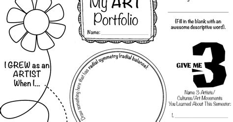 Create Art With Mrs P End Of Semester Art Portfolio Self Assessment