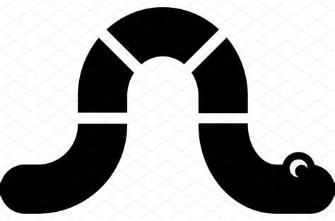 Black Worm Logo Icon Template Vector Masterbundles