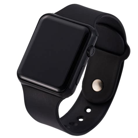 Wholesale Led Square Casual Digital Watch With Rubber Band Sports Wrist
