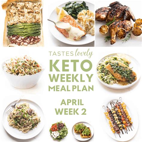 Keto Weekly Meal Plan April Week 2 Tastes Lovely