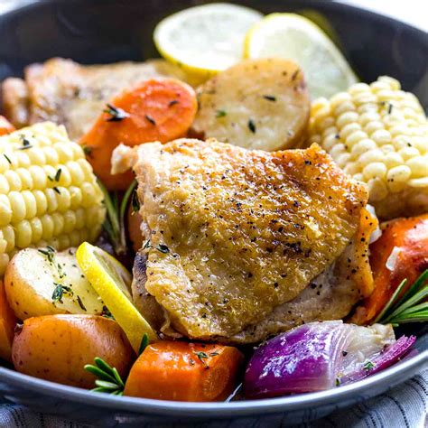 25 easy slow cooker chicken thigh recipes your family will want again and again · 1 of 25. Slow Cooker Chicken Thighs with Vegetables | Jessica Gavin