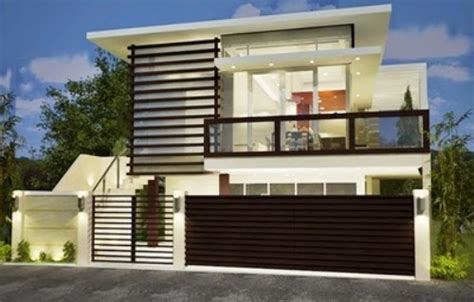 model rumah minimalis  lantai  gaya kontemporer