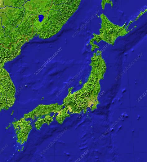 Japan Topography Stock Image C0150182 Science Photo Library