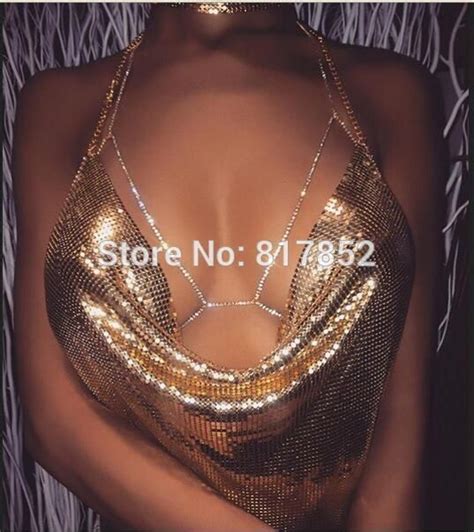 fashion wrb89 women silver rhinestone body chains jewelry unique flash shiny rhinestone bra body