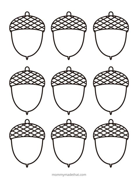 Free Acorn Template Printables Templates Printable Free Fall Crafts