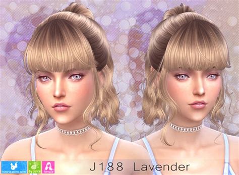 Sims 4 Hairs Newsea J188 Lavender Hair