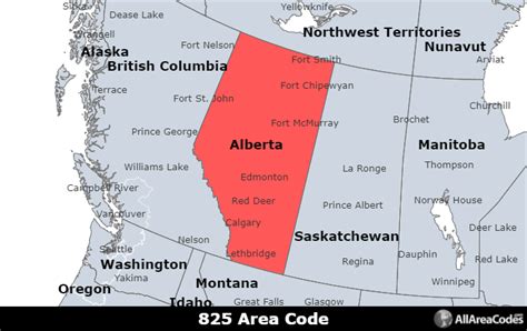 825 Area Code Location Map Time Zone And Phone Lookup