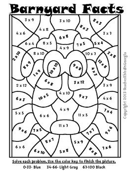 springtime multiplication mosaics math fact fun