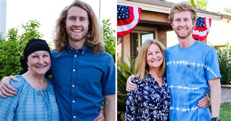 Son Grows His Hair Out For Two Years To Make A Wig For His Mom Battling
