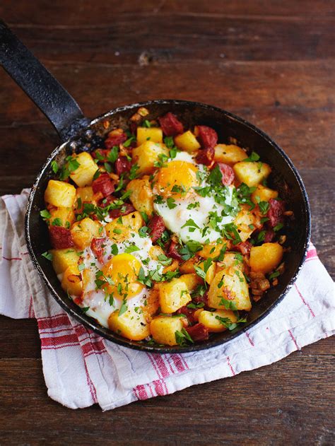 Chorizo And Potato Hash Recipe Jamie Magazine Recipes