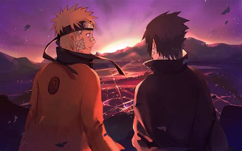 Wallpaper Naruto Dan Sasuke Keren Naruto Uzumaki Sasuke Shippuden Anime