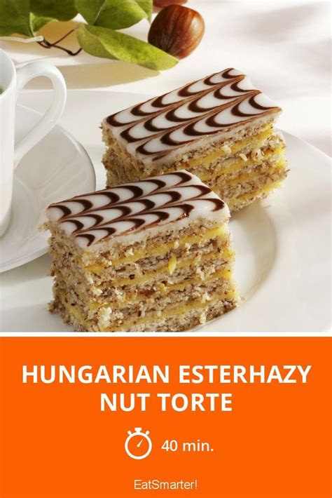 Hungarian Esterhazy Nut Torte Recipe In 2021 Torte Recipes