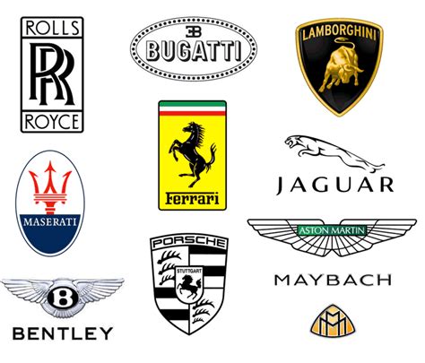 Expensive Sports Cars Logos