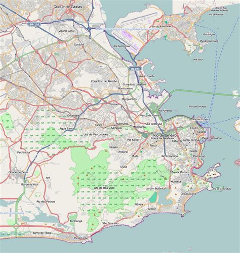 🥇 【 Mapa De Carreteras De La Ciudad De Río De Janeiro 】 ️