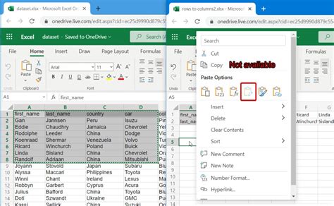 How To Convert Columns Into Rows And Vice Versa Excel Flip Rows And Columns Earn Excel