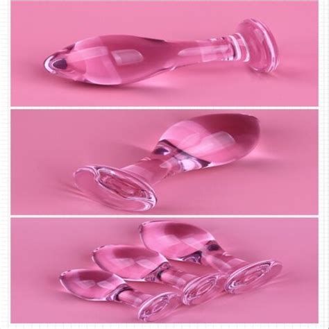 Pink Clear Glass Anal Plug Masturbator Anal Dilators Butt Plugs Sex Toys Ebay