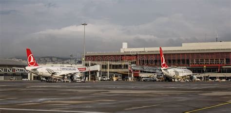 Passenger Airplane At Istanbul Airport Saw Editorial Stock Photo