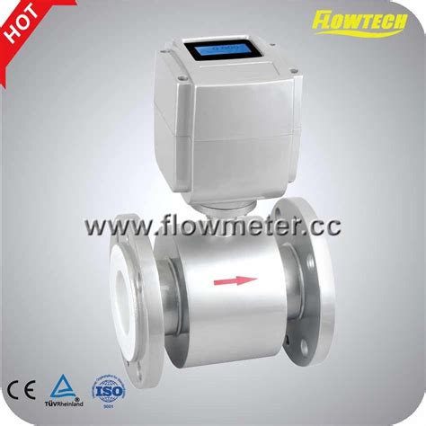 Plastic Flange Type Water Flow Meter Clamp Electromagnetic Flow Meter