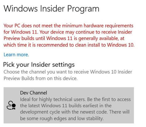 Your Pc Does Not Meet The Minimum Hardware Requirements For Windows 11