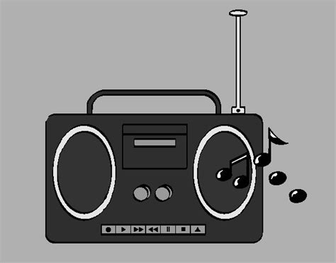Dibujo de radio cassete pintado por Jfrkffkkf en Dibujos net el día 12