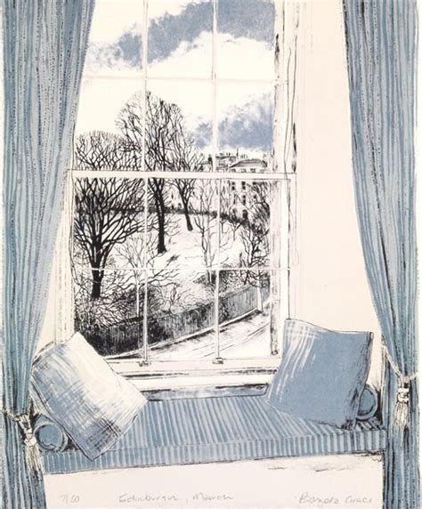 Pamela Grace Edinburgh Window Window Illustration Scottish Art