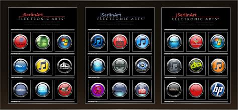 Jserlinart Metal An Glass Web Button Icon Set By Jserlinart On Deviantart
