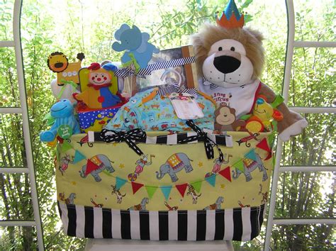 The parents must have bought a lot of it before the baby is born. White Horse Relics: Unique Themed Baby Gift Baskets!