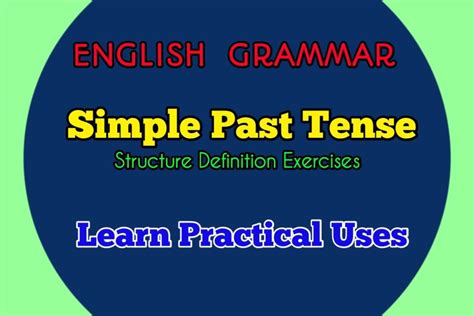 Simple Past Tense Definition And Examples Definitionv Vrogue Co