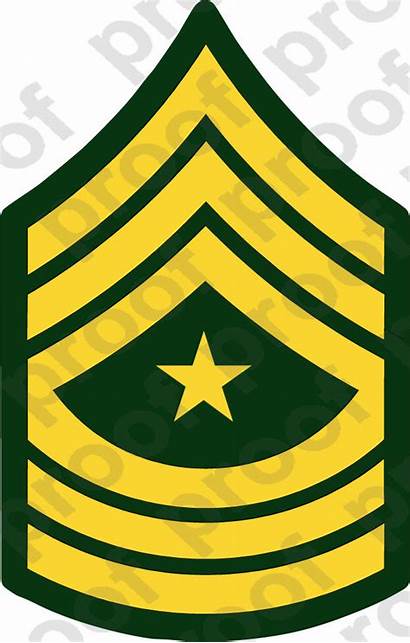 Rank Army Sergeant Major E9 Sticker