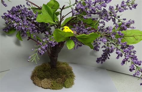 Miniature Weeping Willow Tree With Yellw By Jinnysminicreations