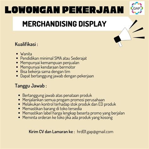 Lowongan Kerja Sebagai Merchandising Display SPG Event SPG Reguler