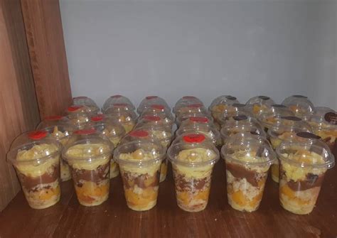 Tortas En Vaso De Manjar Pastelera Y Durazno Y Crema Piña Receta De Kimberly Viera Cookpad