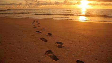 It amazes me what i can do with the tablet and photoshop now. Footprints in the Sand at Stock Footage Video (100% ...