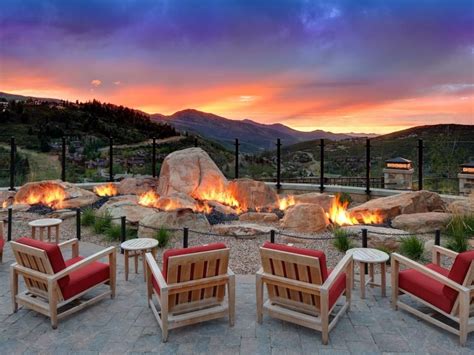 Resorts With The Sexiest Fire Pits Backyard Fire Fire Pit Backyard Deer Valley
