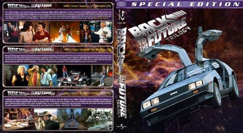 Back To The Future Trilogy Movie Blu Ray Custom Covers Bttf Trilogy