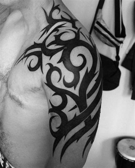 See more ideas about tribal tattoos, shoulder tattoo, tattoos. 80 Tribal Shoulder Tattoos For Men - Masculine Design Ideas
