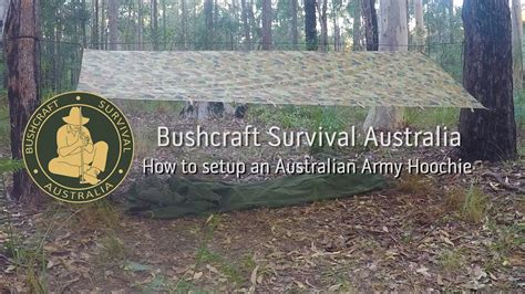 Bushcraft Survival Australia How To Setup An Aussie Army Hoochie Youtube