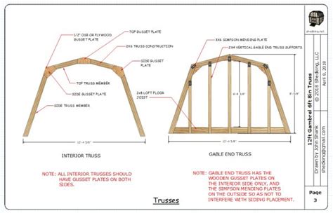 How To Build Gambrel Shed Trusses ~ Large Shed Plan