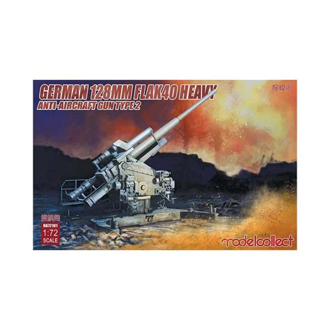 Model Collect Ua72101 172 German 128mm Flak40 Heavy Anti Aircraft Gun