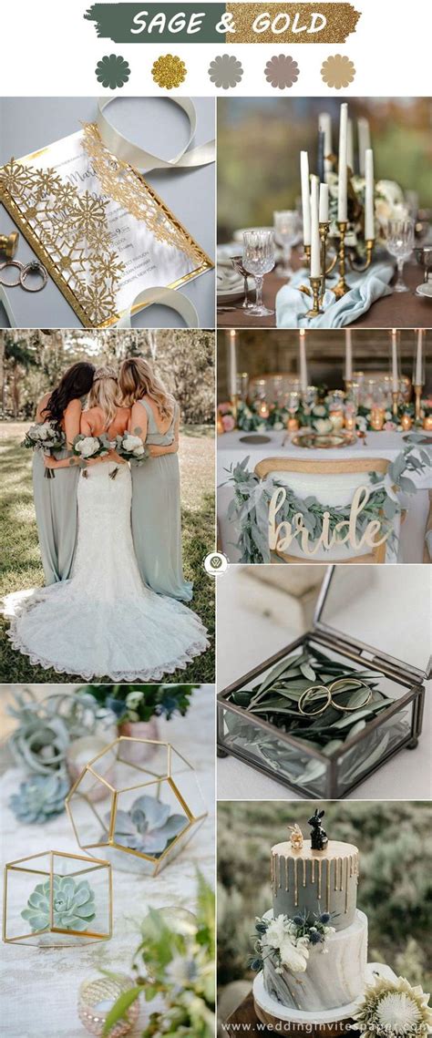 Top 6 Sage Green Weddings Color Palettes Sage Green Wedding Colors