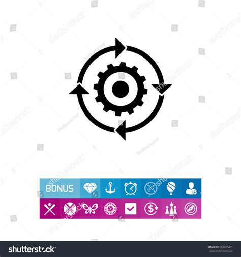 Workflow Simple Icon Stock Vector Royalty Free 683495401