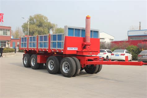 20ft 40ft Rear Hydraulic Flatbed Dump Tipper Flat Bed Dumper Shipping