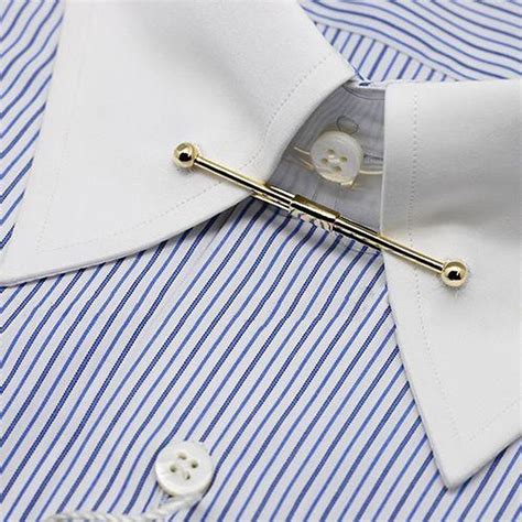 Collar Pin Mens Gold Collar Bars Metal Noble Tie Rods Dress Shirt Collar Pins Украшения на