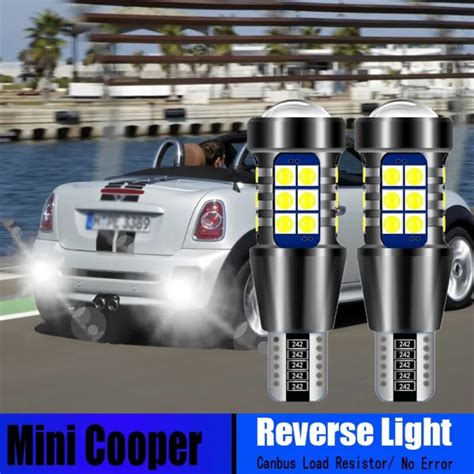 2pcs T15 Canbus Led Reverse Lights W16w Bulbs Backup Lamp For Mini