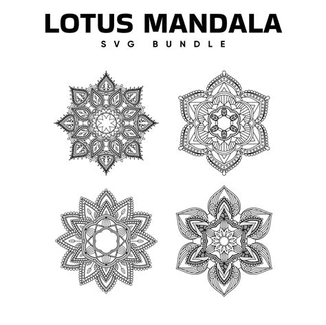 Lotus Mandala Svg Free Masterbundles