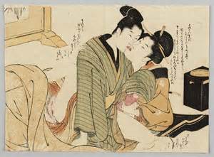 Utamaro Five Shunga Woodblock Prints Circa 1790 1805 Bukowskis