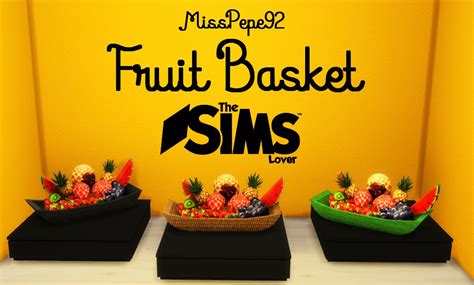 My Sims 4 Blog Fruit Basket By Misspepe92