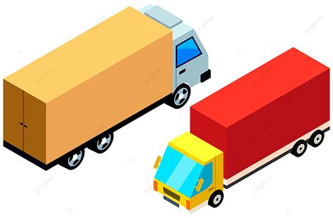 Cartoon Delivery Truck Clipart Hd Png Delivery Trucks Isolated On