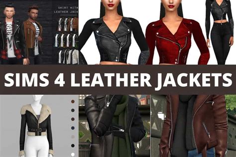 19 Sims 4 Leather Jackets Upgrade Your Sims Style We Want Mods