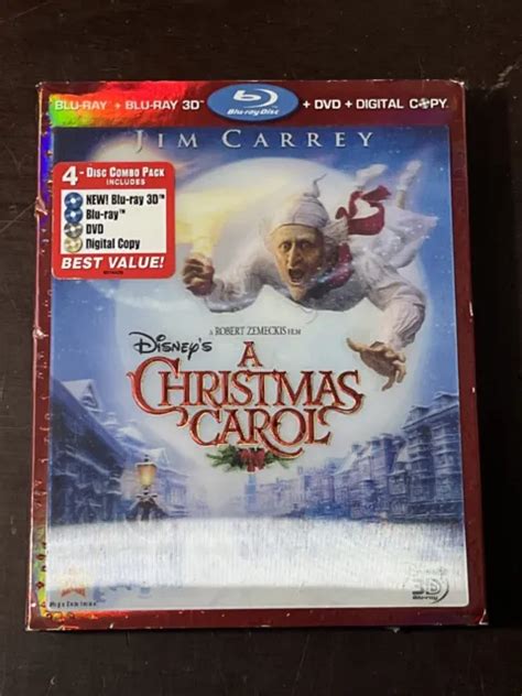 Disneys A Christmas Carol Blu Raydvd 2010 4 Disc Set 3d Includes